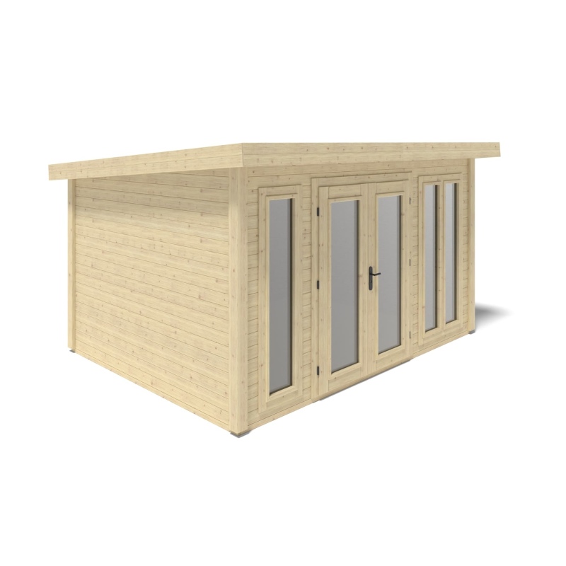 Casetta da giardino in legno Kira 4,04x3,09 m - 12 m2 - 34 mm