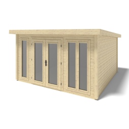 Casetta da giardino in legno Kira 4,04x4,09 m - 12 m2 - 34 mm