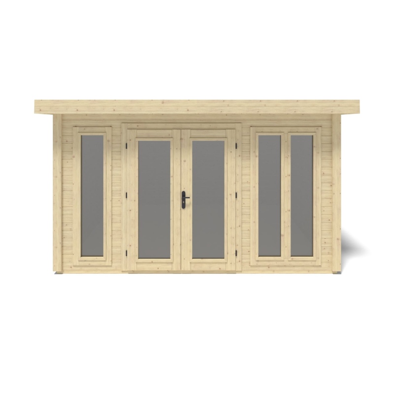 Casetta da giardino in legno Kira 4,04x4,09 m - 12 m2 - 34 mm