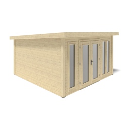 Casetta da giardino in legno Kira 4,04x4,09 m - 12 m2 - 34 mm