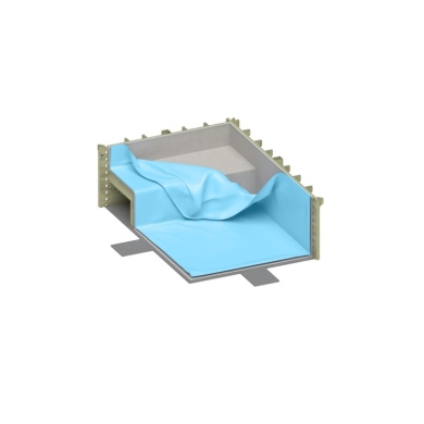 Liner 0.75 mm, azzurro chiaro, per piscina AQUA con spiaggetta BAS7307