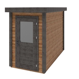 Casetta da giardino in legno Mira 1.59x3.09 m - 4.91 m2 - 28 mm - impregnata