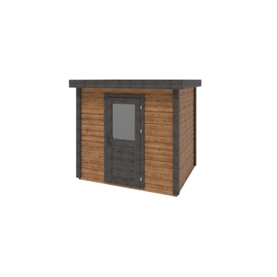 Casetta da giardino in legno Rava 2.59x2.09 m - 5.41 m2 - 28 mm - impregnata