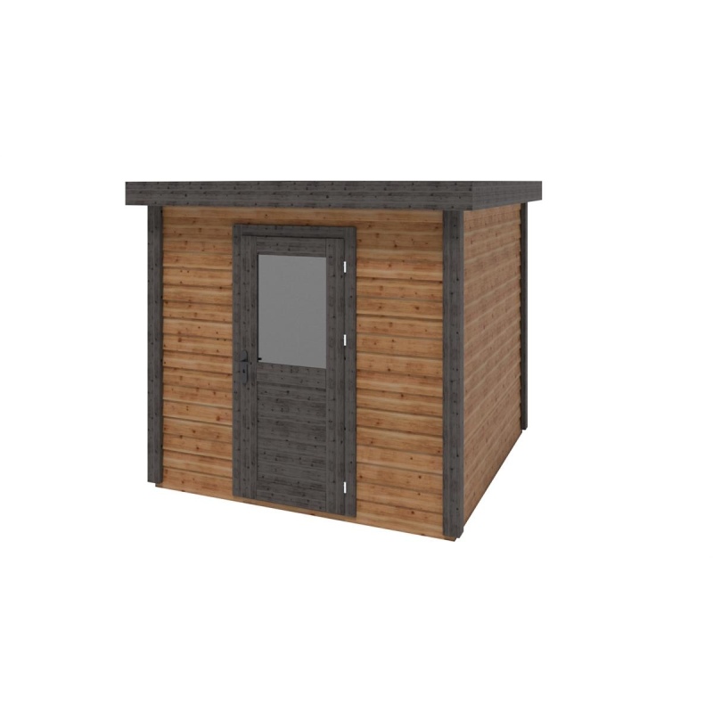 Casetta da giardino in legno Rava 2.59x2.59 m - 6.71 m2 - 28 mm - impregnata
