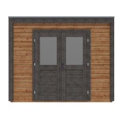 Casetta da giardino in legno Sora 3.09x3.09 m - 9.55 m2 - 28 mm - impregnata