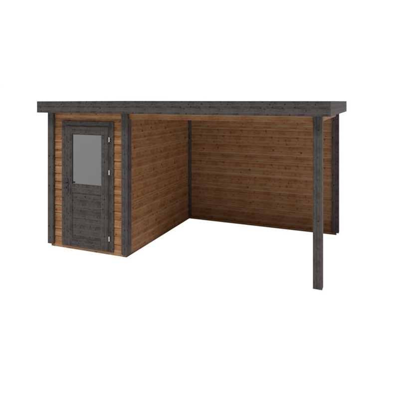 Casetta da giardino in legno Mira 4.56x2.59 m - 11.81 m2 - 28 mm - impregnata