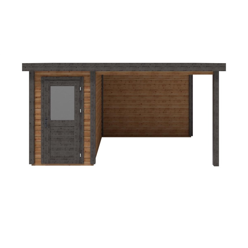 Casetta da giardino in legno Mira 4.56x2.59 m - 11.81 m2 - 28 mm - impregnata