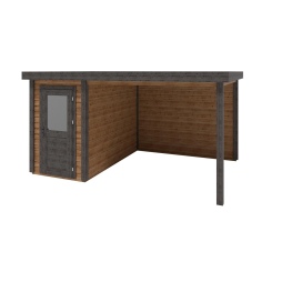 Casetta da giardino in legno Mira 4.56x3.09 m - 14.09 m2 - 28 mm - impregnata