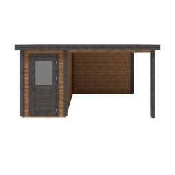 Casetta da giardino in legno Mira 4.56x3.09 m - 14.09 m2 - 28 mm - impregnata