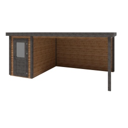 Casetta da giardino in legno Mira 5.56x3.09 m - 17.18 m2 - 28 mm - impregnata
