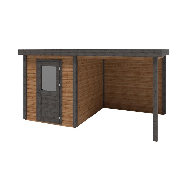 Casetta da giardino in legno Vala 4.56x2.59 m - 11.81 m2 - 28 mm - impregnata