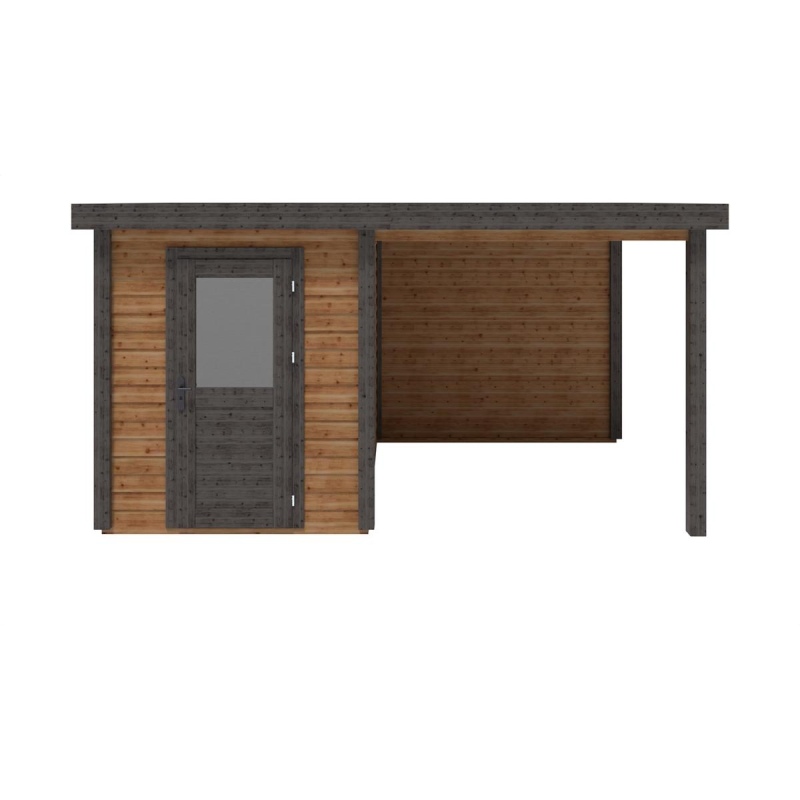 Casetta da giardino in legno Vala 4.56x2.59 m - 11.81 m2 - 28 mm - impregnata
