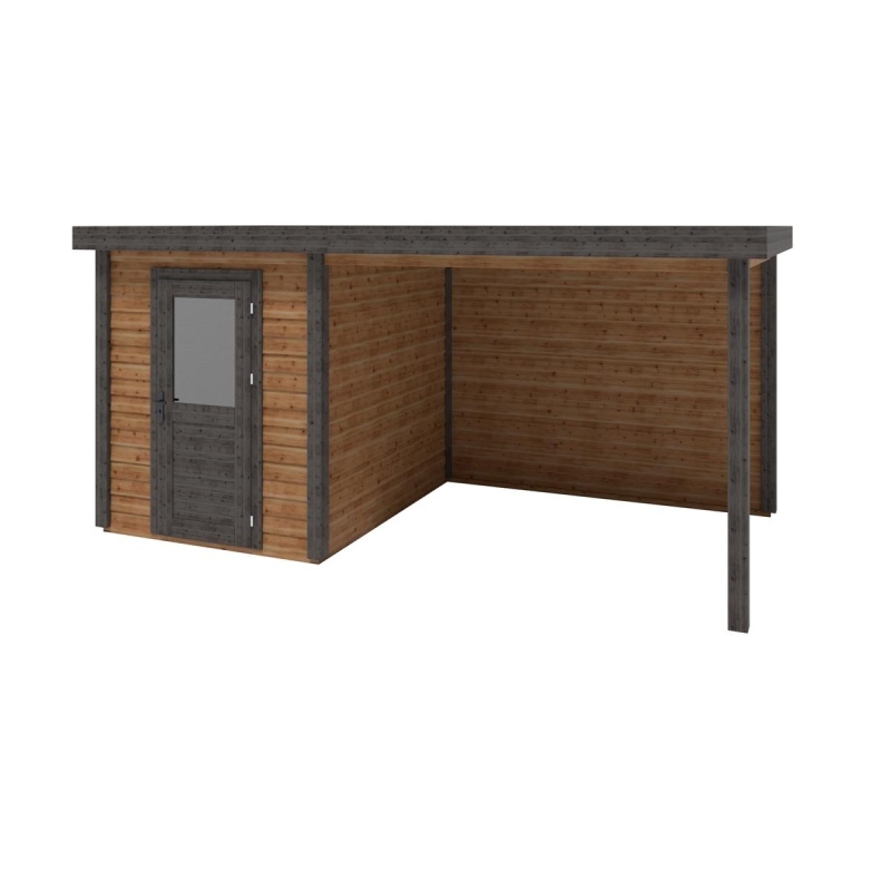 Casetta da giardino in legno Vala 5.06x2.59 m - 13.1 m2 - 28 mm - impregnata