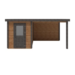 Casetta da giardino in legno Vala 5.06x2.59 m - 13.1 m2 - 28 mm - impregnata