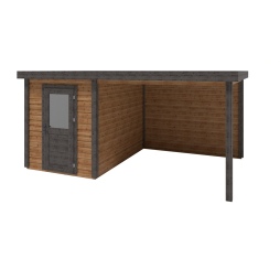 Casetta da giardino in legno Vala 5.06x3.09 m - 15.63 m2 - 28 mm - impregnata