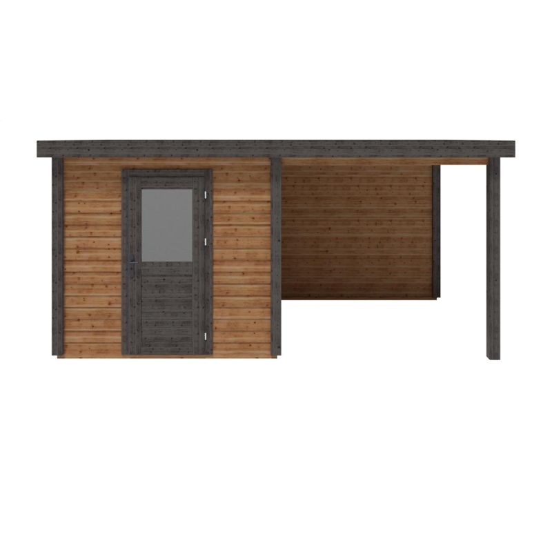 Casetta da giardino in legno Rava 5.06x2.59 m - 13.1 m2 - 28 mm - impregnata