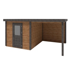 Casetta da giardino in legno Rava 5.06x3.09 m - 15.63 m2 - 28 mm - impregnata