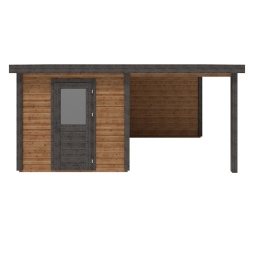Casetta da giardino in legno Rava 5.06x3.09 m - 15.63 m2 - 28 mm - impregnata