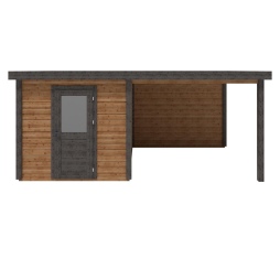Casetta da giardino in legno Rava 5.56x3.09 m - 17.18 m2 - 28 mm - impregnata