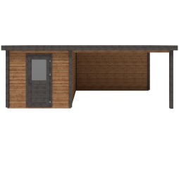 Casetta da giardino in legno Rava 6.56x3.09 m - 20.27 m2 - 28 mm - impregnata