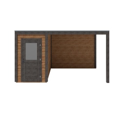 Casetta da giardino in legno Veya 4.56x2.59 m - 11.81 m2 - 28 mm - impregnata