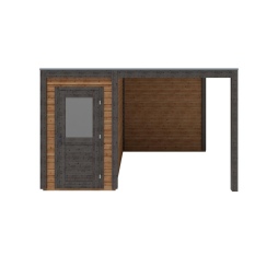Casetta da giardino in legno Veya 4.06x3.09 m - 12.55 m2 - 28 mm - impregnata
