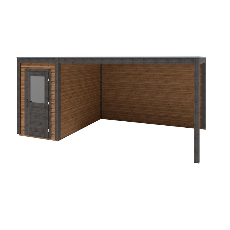 Casetta da giardino in legno Veya 5.56x3.09 m - 17.18 m2 - 28 mm - impregnata