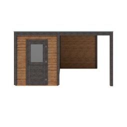 Casetta da giardino in legno Luma 4.56x3.09 m - 14.09 m2 - 28 mm - impregnata