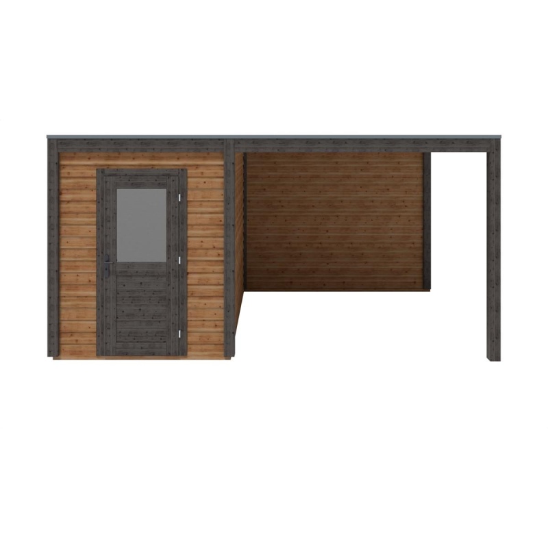 Casetta da giardino in legno Luma 5.06x3.09 m - 15.64 m2 - 28 mm - impregnata