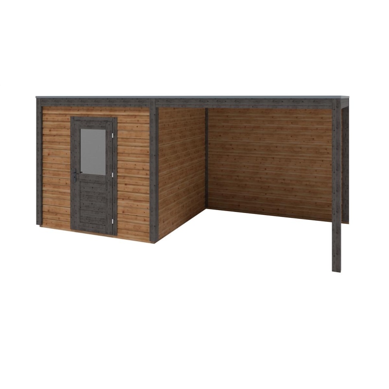 Casetta da giardino in legno Nexa 5.56x2.59 m - 14.4 m2 - 28 mm - impregnata