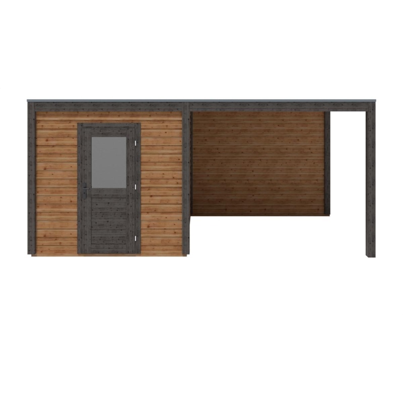 Casetta da giardino in legno Nexa 5.56x2.59 m - 14.4 m2 - 28 mm - impregnata