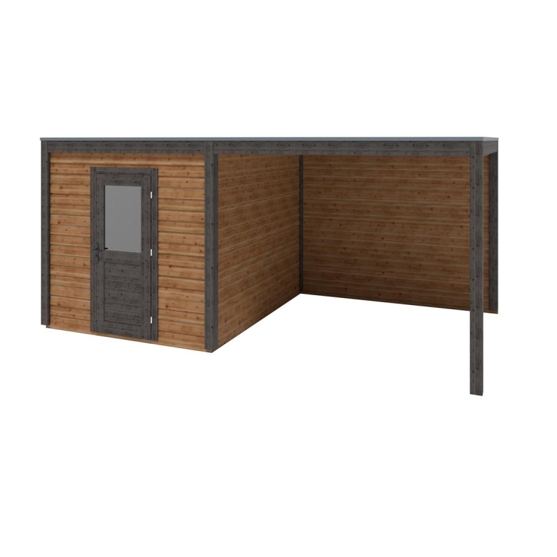 Casetta da giardino in legno Nexa 5.56x3.09 m - 17.18 m2 - 28 mm - impregnata