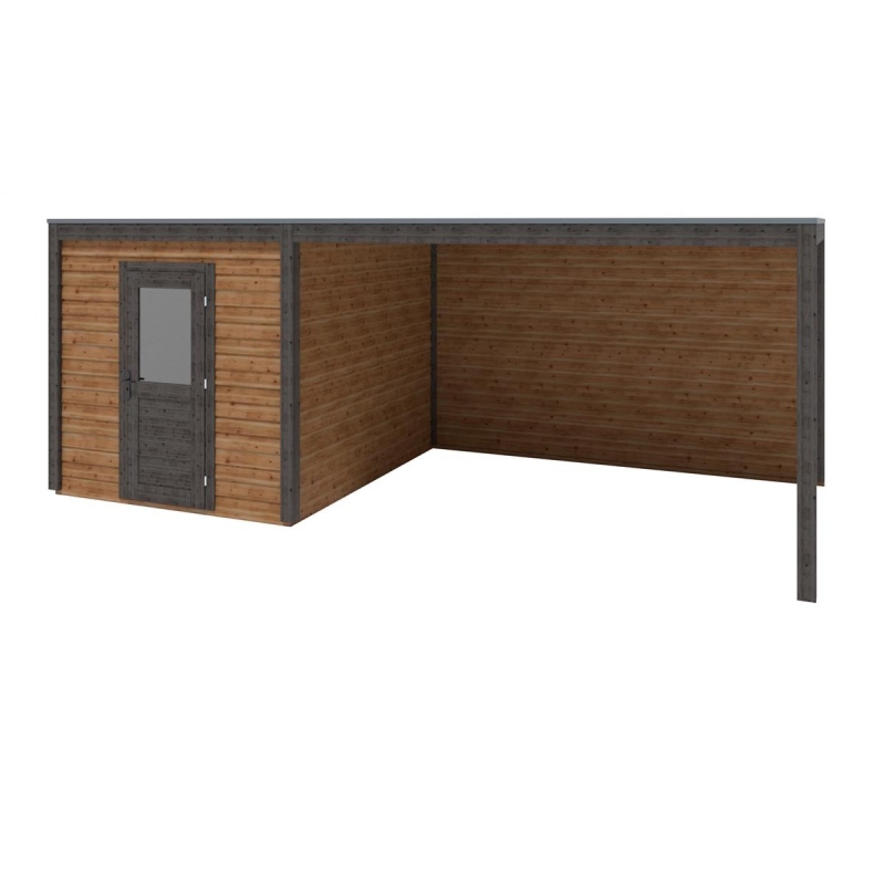 Casetta da giardino in legno Nexa 6.56x3.09 m - 20.27 m2 - 28 mm - impregnata