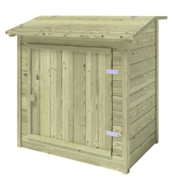 Armadio in legno per sistema di filtrazione piscina 1.2 x 0.84 – H.1.16 m. Impregnato
