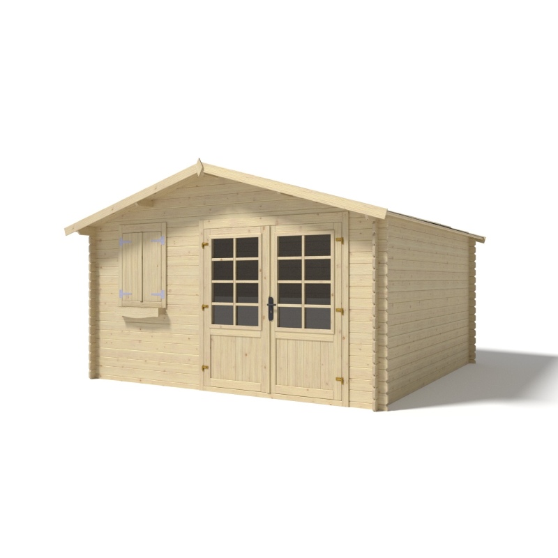 Casetta da giardino in legno - 16m2 - 4x4m - 28mm - colore: 