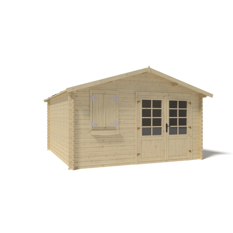 Casetta da giardino in legno - 16m2 - 4x4m - 28mm - colore: 