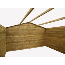 Casetta da giardino in legno - 16m2 - 4x4m - 28mm - colore: naturale