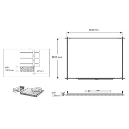 Casetta da giardino in legno - 20m2 - 5x4m - impregnata - 28mm - colore: 