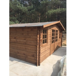 Casetta da giardino in legno - 20m2 - 5x4m - impregnata - 28mm - colore: 