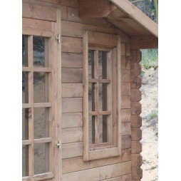 Casetta da giardino in legno - 20m2 - 5x4m - impregnata - 28mm - colore: marrone