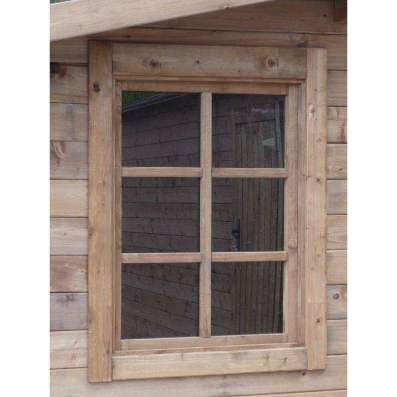 Casetta da giardino in legno - 20m2 - 5x4m - impregnata - 28mm - colore: marrone