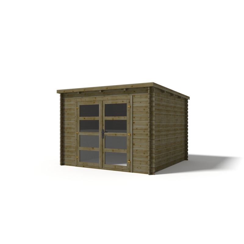 Casetta da giardino in legno - m2 - xm - impregnata - mm - colore: 