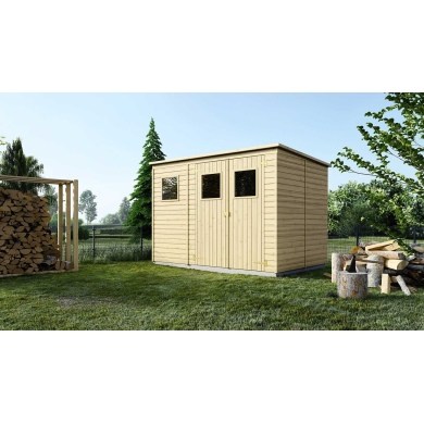 Casetta da giardino in legno 4.86 m2 - 2.7x1.8 m - 12.5 mm