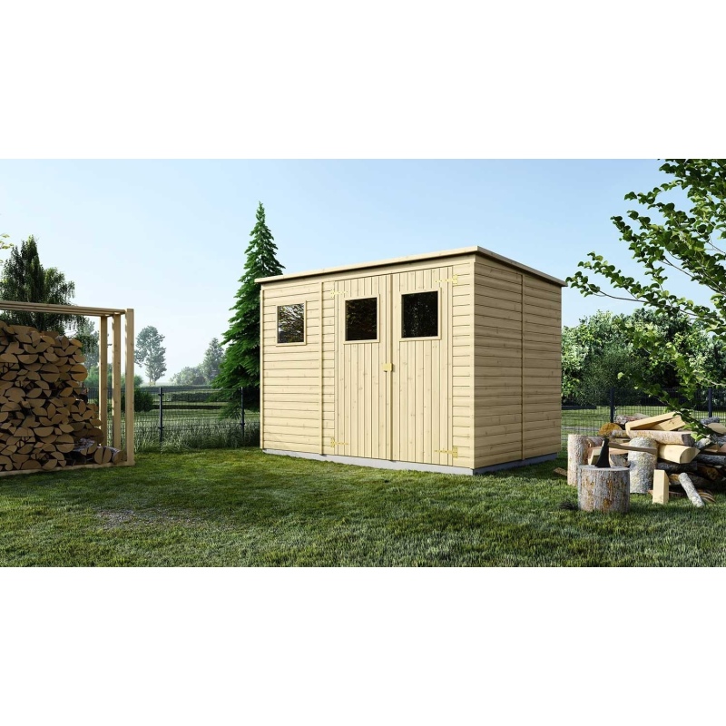 Casetta da giardino in legno 4.86 m2 - 2.7x1.8 m - 12.5 mm