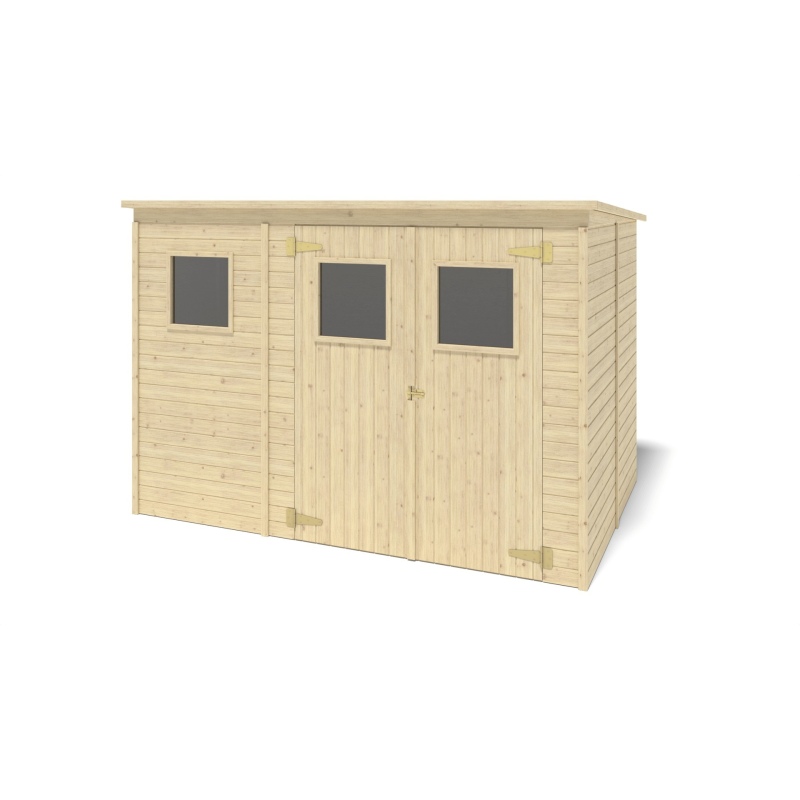 Casetta da giardino in legno 4.86 m2 - 2.7x1.8 m - 12.5 mm