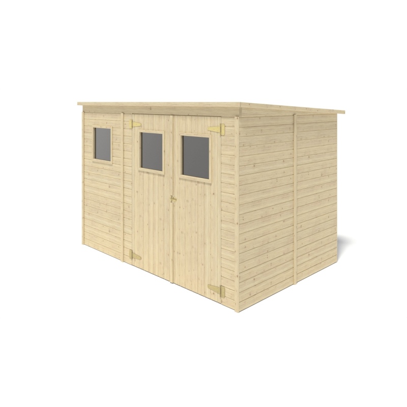 Casetta da giardino in legno 4.86 m2 - 2.7x1.8 m - 12.5 mm
