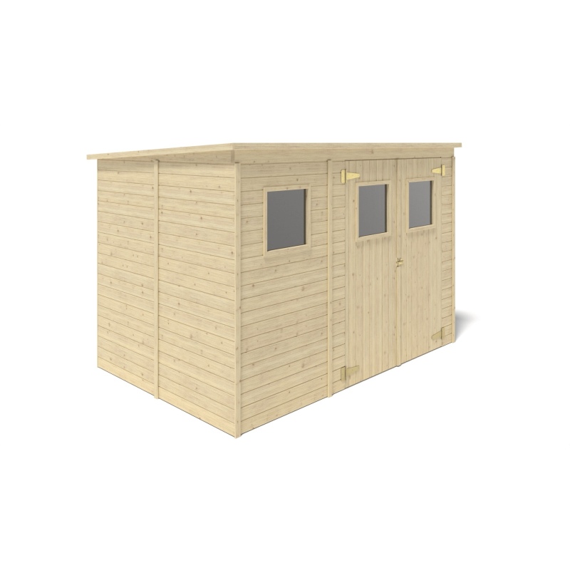 Casetta da giardino in legno 4.86 m2 - 2.7x1.8 m - 12.5 mm
