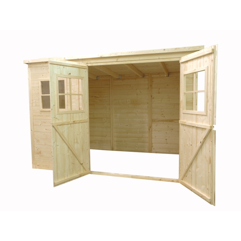 Casetta da giardino in legno 4.86 m2 - 2.7x1.8 m - 12.5 mm