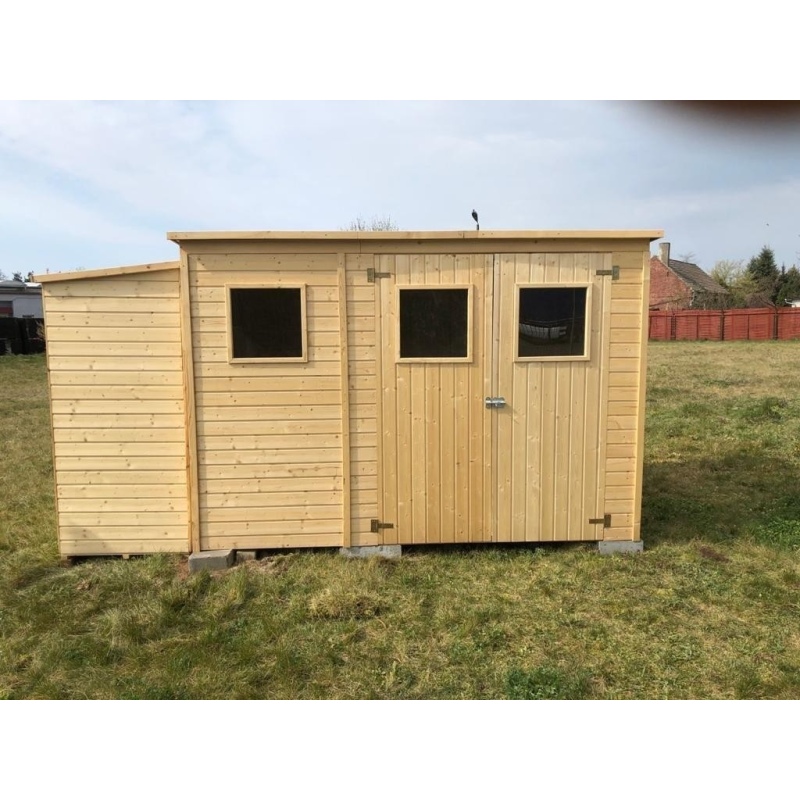 Casetta da giardino in legno 4.86 m2 - 2.7x1.8 m - 12.5 mm
