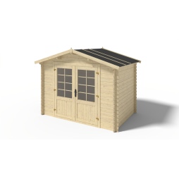 Casetta da giardino in legno - 6m2 - 3x2m - 28mm - colore: naturale